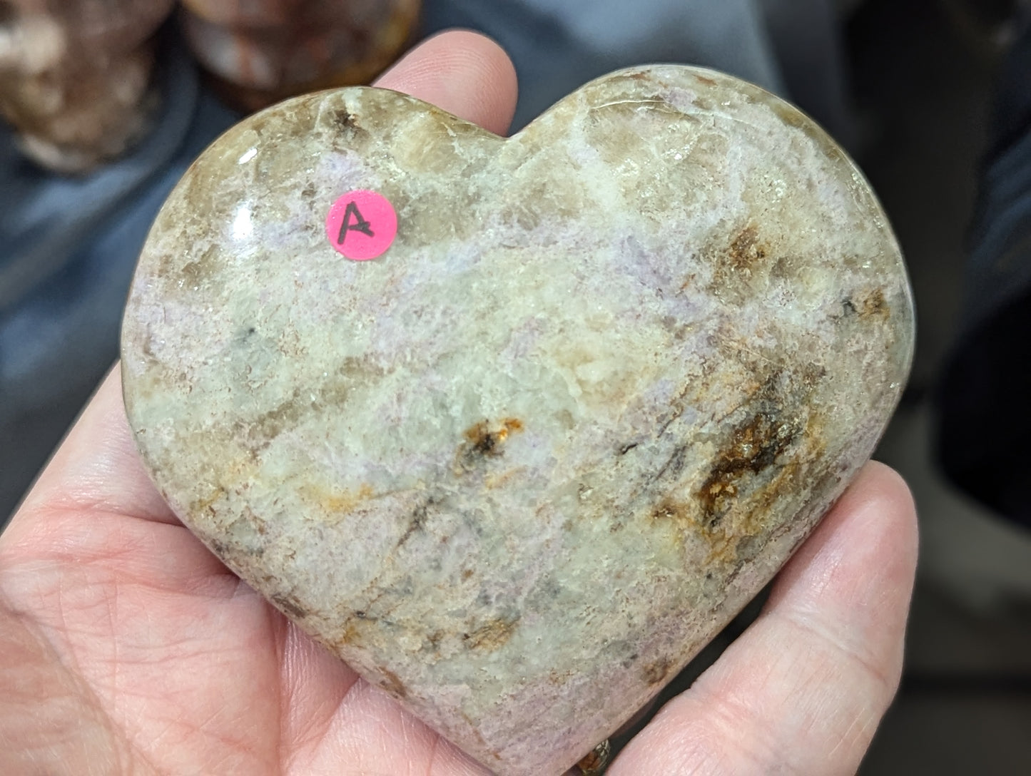 Rare Hackmanite Hearts and Palms ~ Chameleon Stone ~ Hackmanite Palm Stones