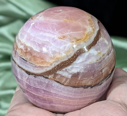 Polished Pink Aragonite Sphere ~ AAA Quality Pink Aragonite Crystal Ball