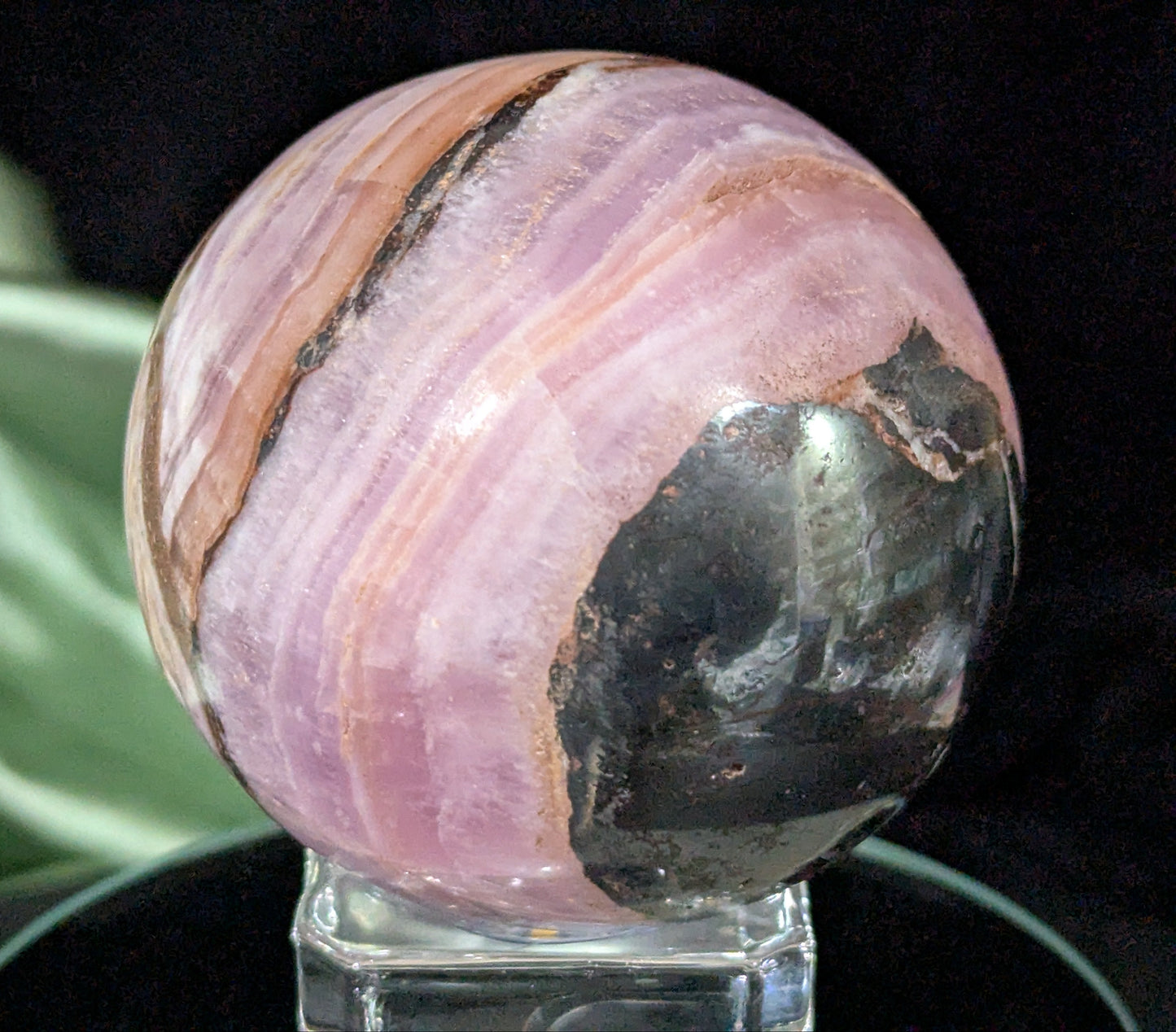Polished Pink Aragonite Sphere ~ AAA Quality Pink Aragonite Crystal Ball