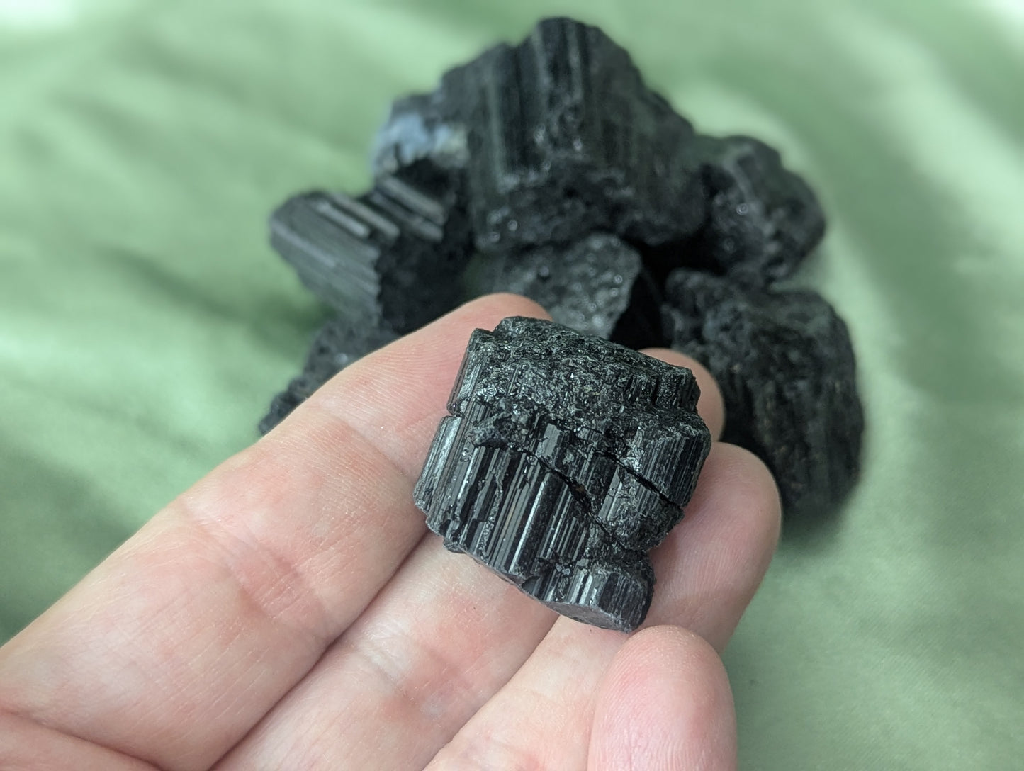 Raw Black Tourmaline Tumble Sized Chunks