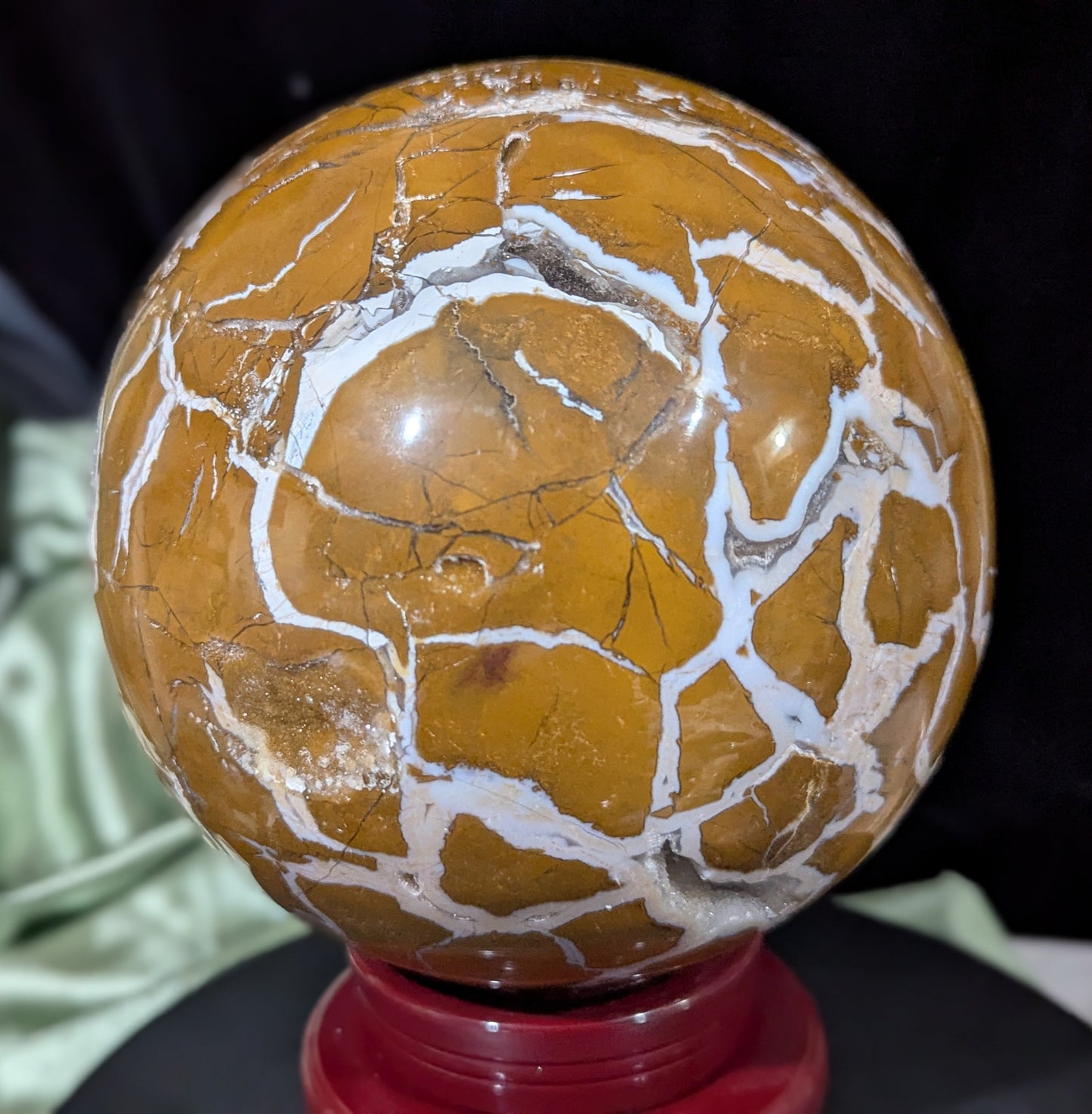 Rare Maligano Jasper Sphere ~ XXL Indonesian Maligano Jasper Crystal Ball ~ Crystal Orb