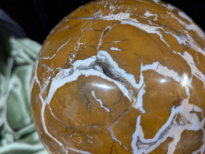 Rare Maligano Jasper Sphere ~ XXL Indonesian Maligano Jasper Crystal Ball ~ Crystal Orb