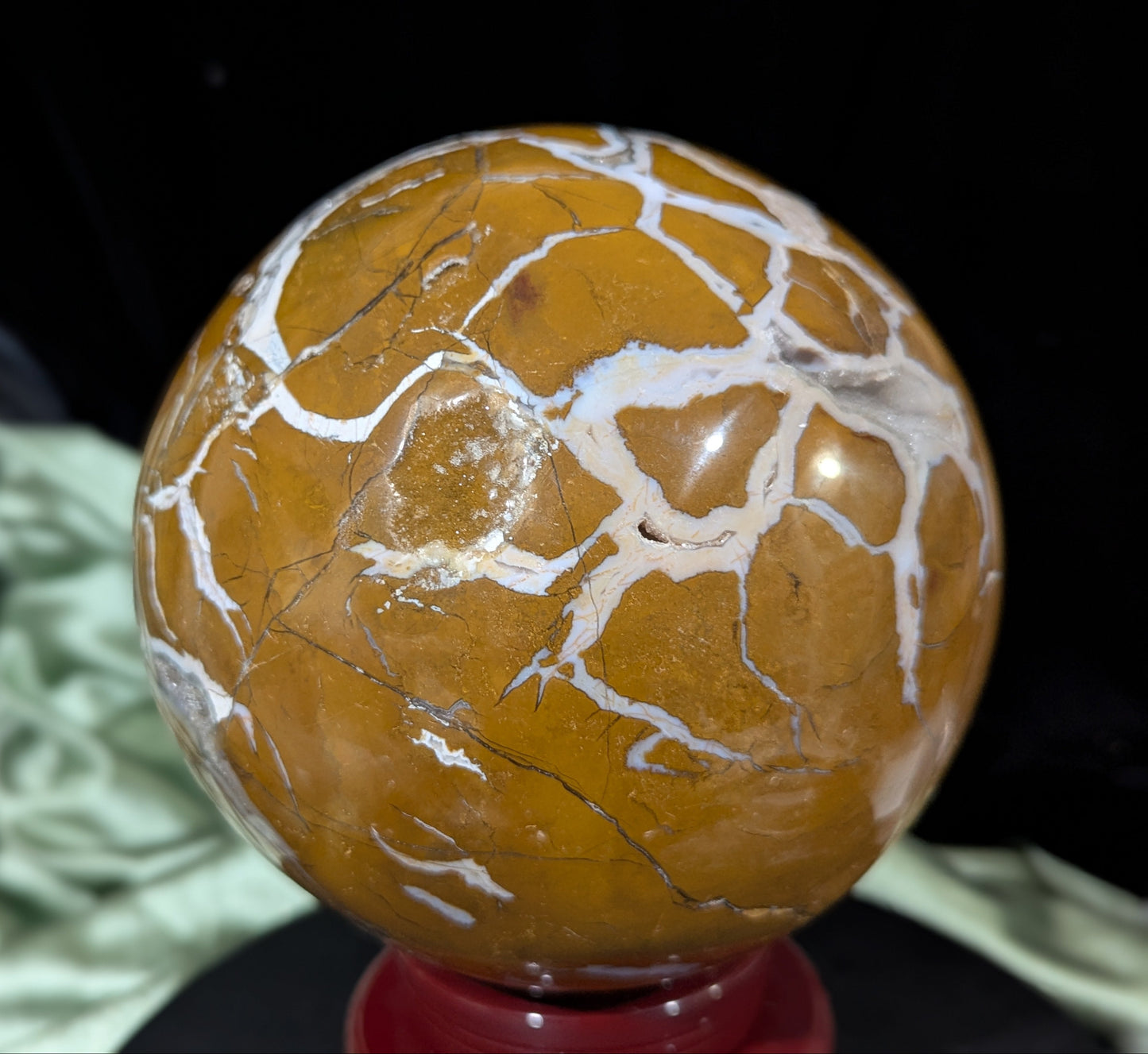 Rare Maligano Jasper Sphere ~ XXL Indonesian Maligano Jasper Crystal Ball ~ Crystal Orb