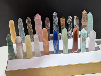 Crystal Mini Tower Gift Box ~ Hand Carved Crystal Mini Towers ~ Mystery Mini Tower Gift Box