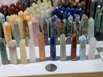 Crystal Mini Tower Gift Box ~ Hand Carved Crystal Mini Towers ~ Mystery Mini Tower Gift Box