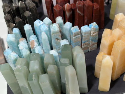 Crystal Mini Tower Gift Box ~ Hand Carved Crystal Mini Towers ~ Mystery Mini Tower Gift Box