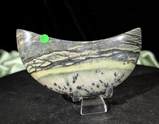 Serpentine Moons With Dendritic Patterns