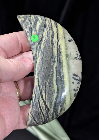 Serpentine Moons With Dendritic Patterns