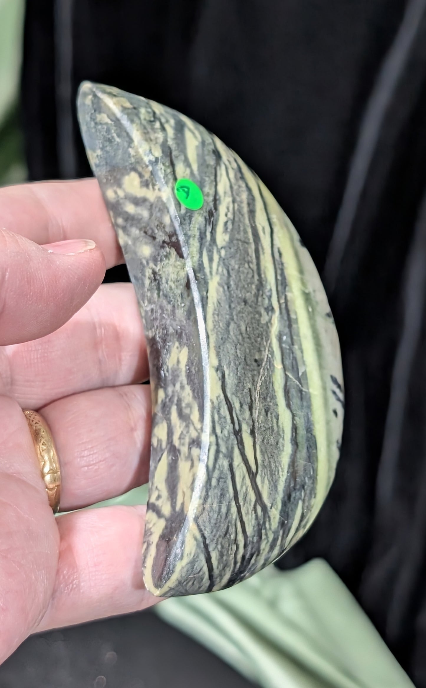 Serpentine Moons With Dendritic Patterns