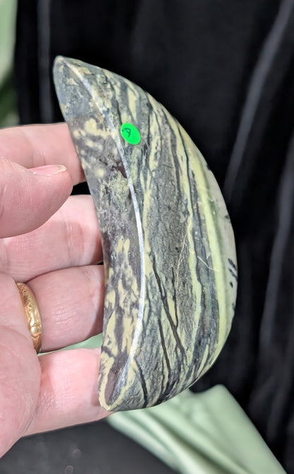 Serpentine Moons With Dendritic Patterns