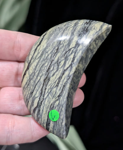 Serpentine Moons With Dendritic Patterns