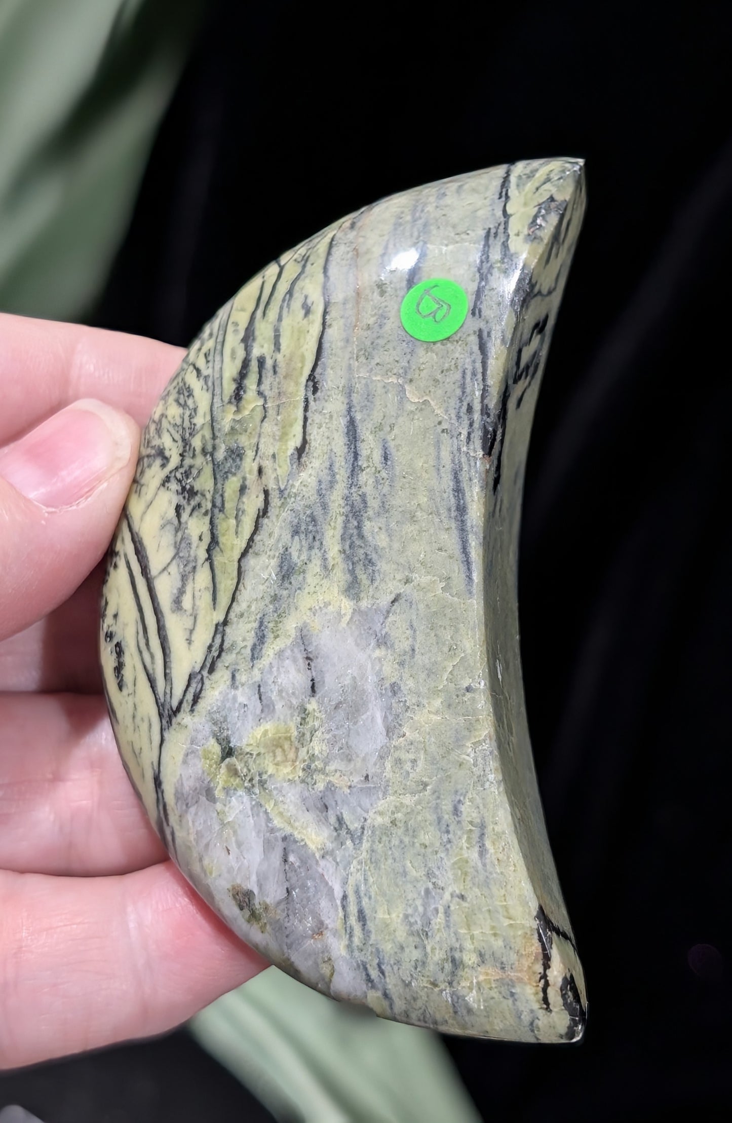 Serpentine Moons With Dendritic Patterns