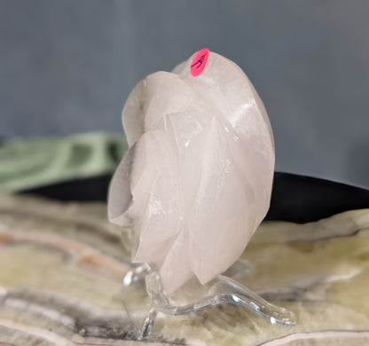 UV Reactive Smoky Pink Mangano Calcite Roses