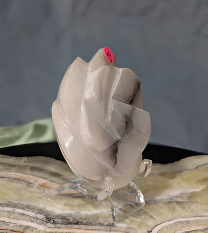 UV Reactive Smoky Pink Mangano Calcite Roses