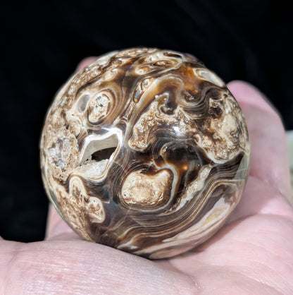 Druzy Chocolate Calcite Sphere