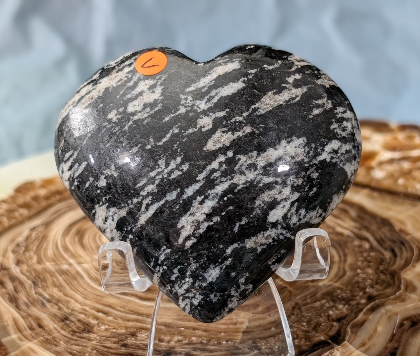 Pakistani Zebra Jasper Heart
