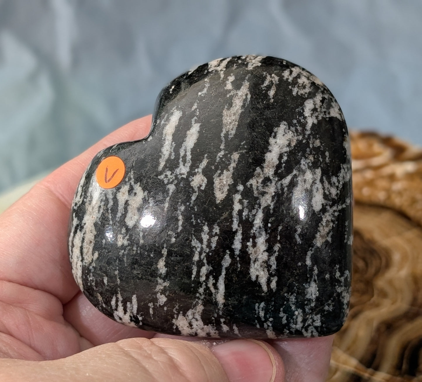 Pakistani Zebra Jasper Heart