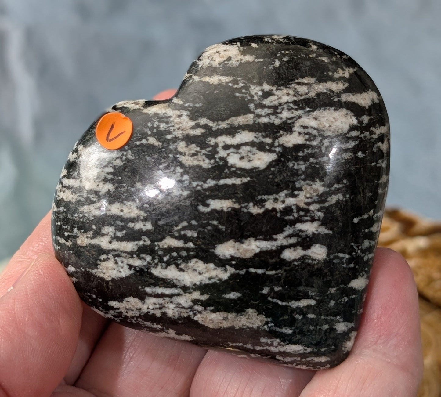 Pakistani Zebra Jasper Heart