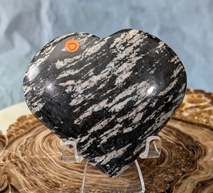 Pakistani Zebra Jasper Heart