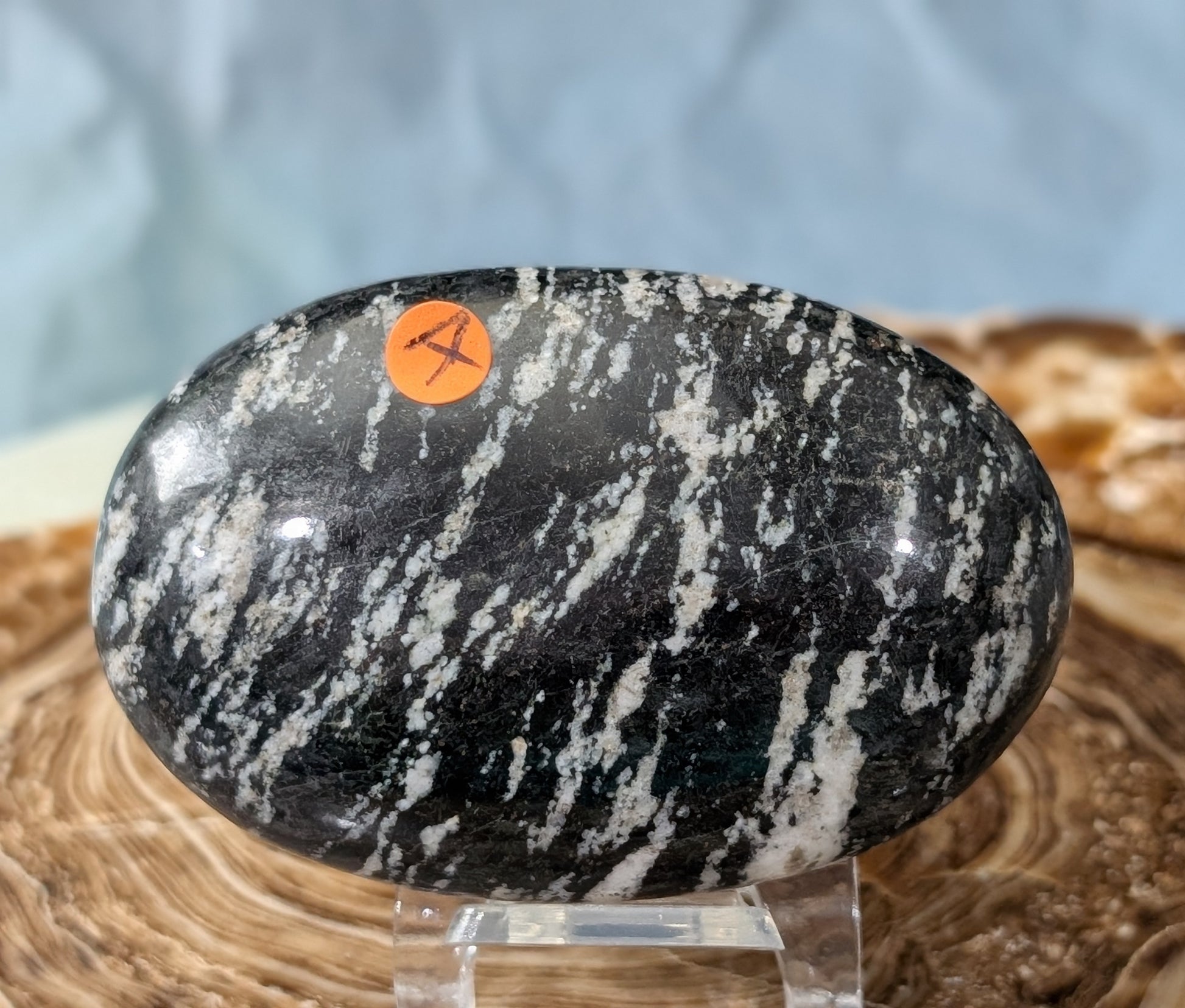 Pakistani Zebra Jasper Palm Stone