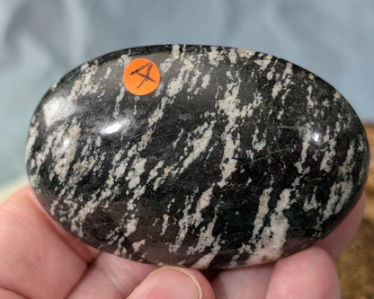 Pakistani Zebra Jasper Palm Stone