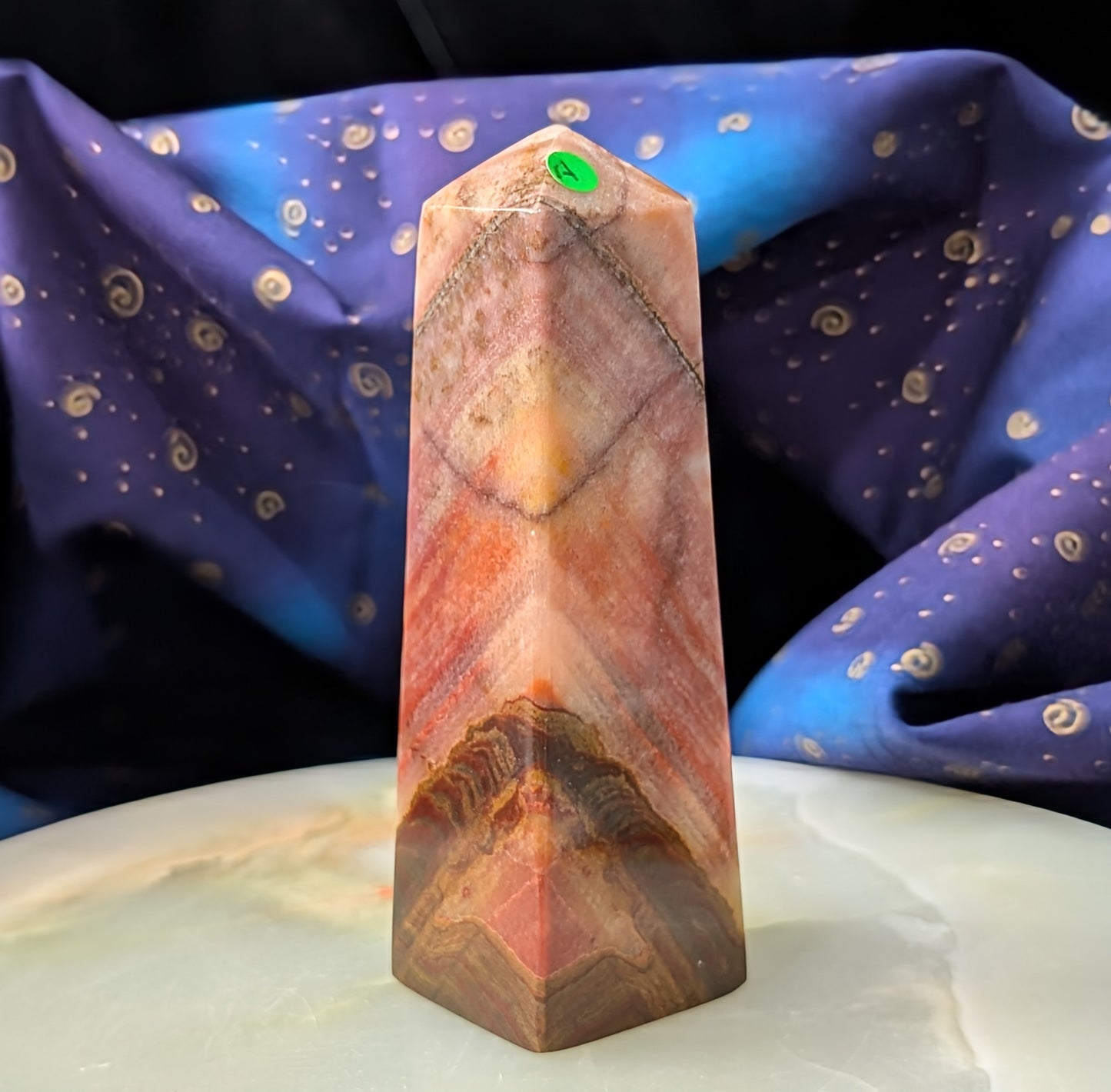 Peach Calcite Tower