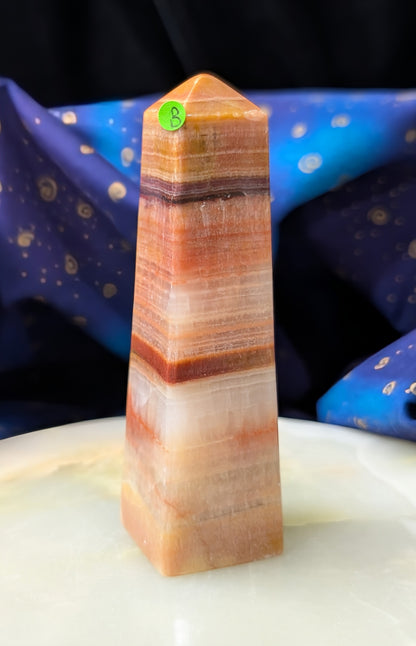 Peach Calcite Tower