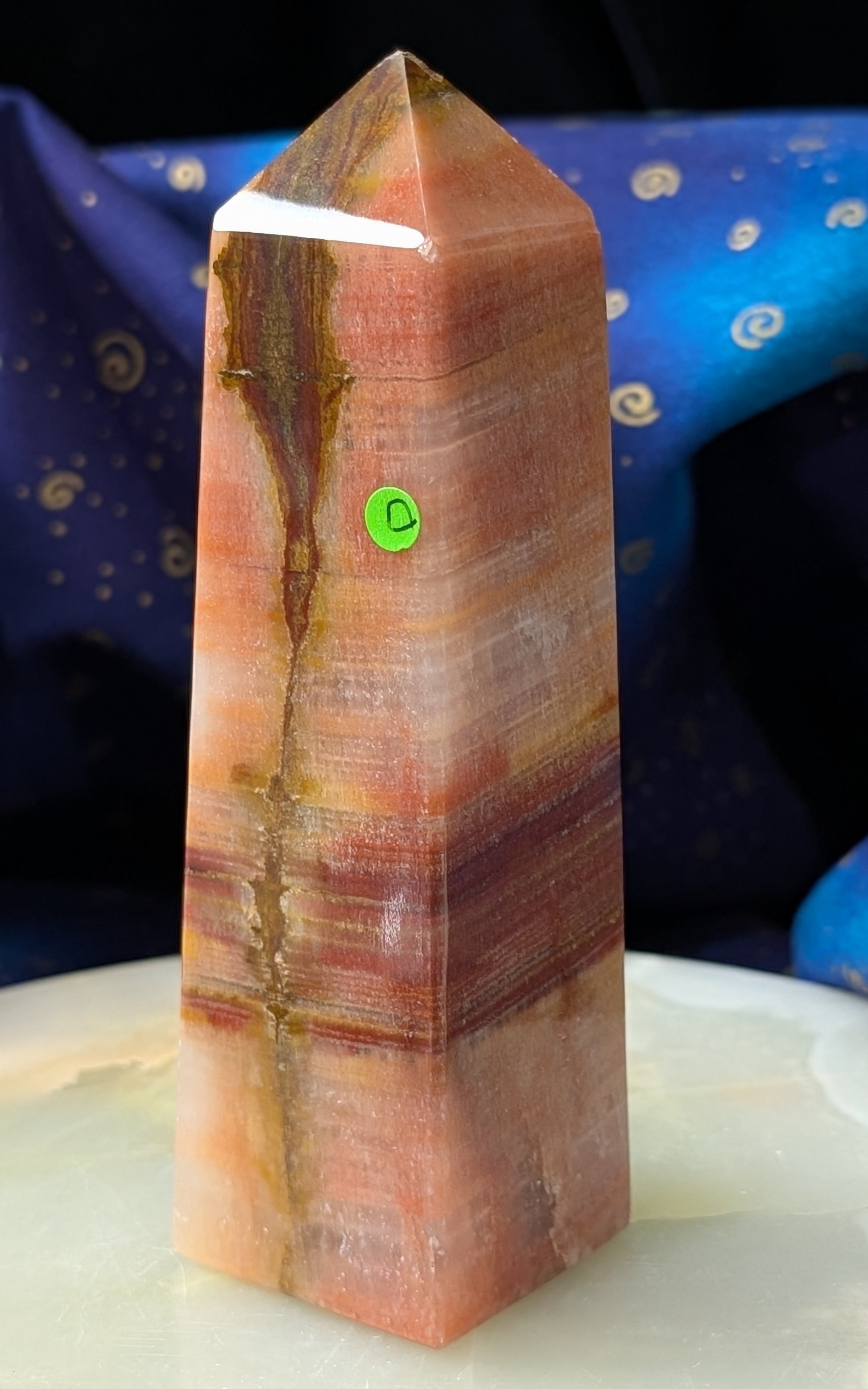 Peach Calcite Tower