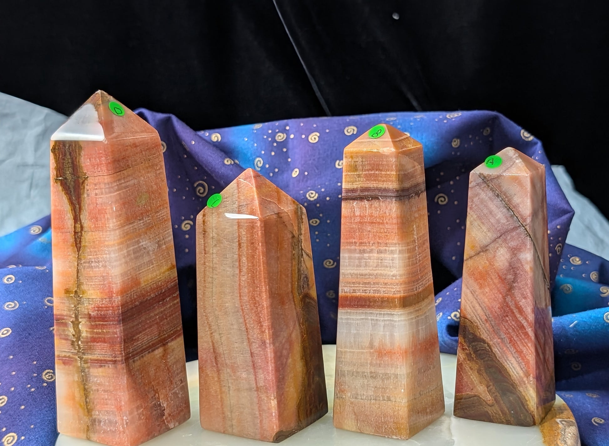 Peach Calcite Towers