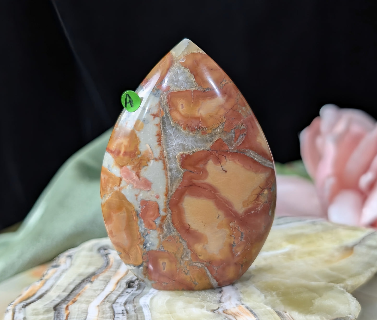 Peach Maligano Jasper Flame