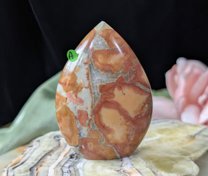 Peach Maligano Jasper Flame