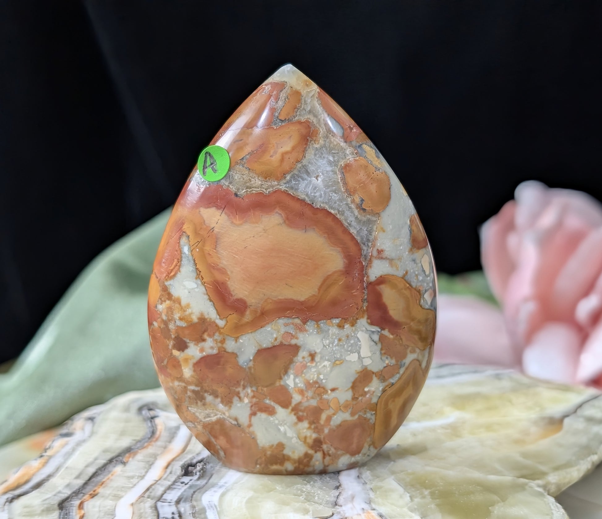 Peach Maligano Jasper Flame