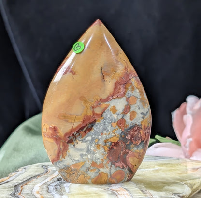 Peach Maligano Jasper Flame
