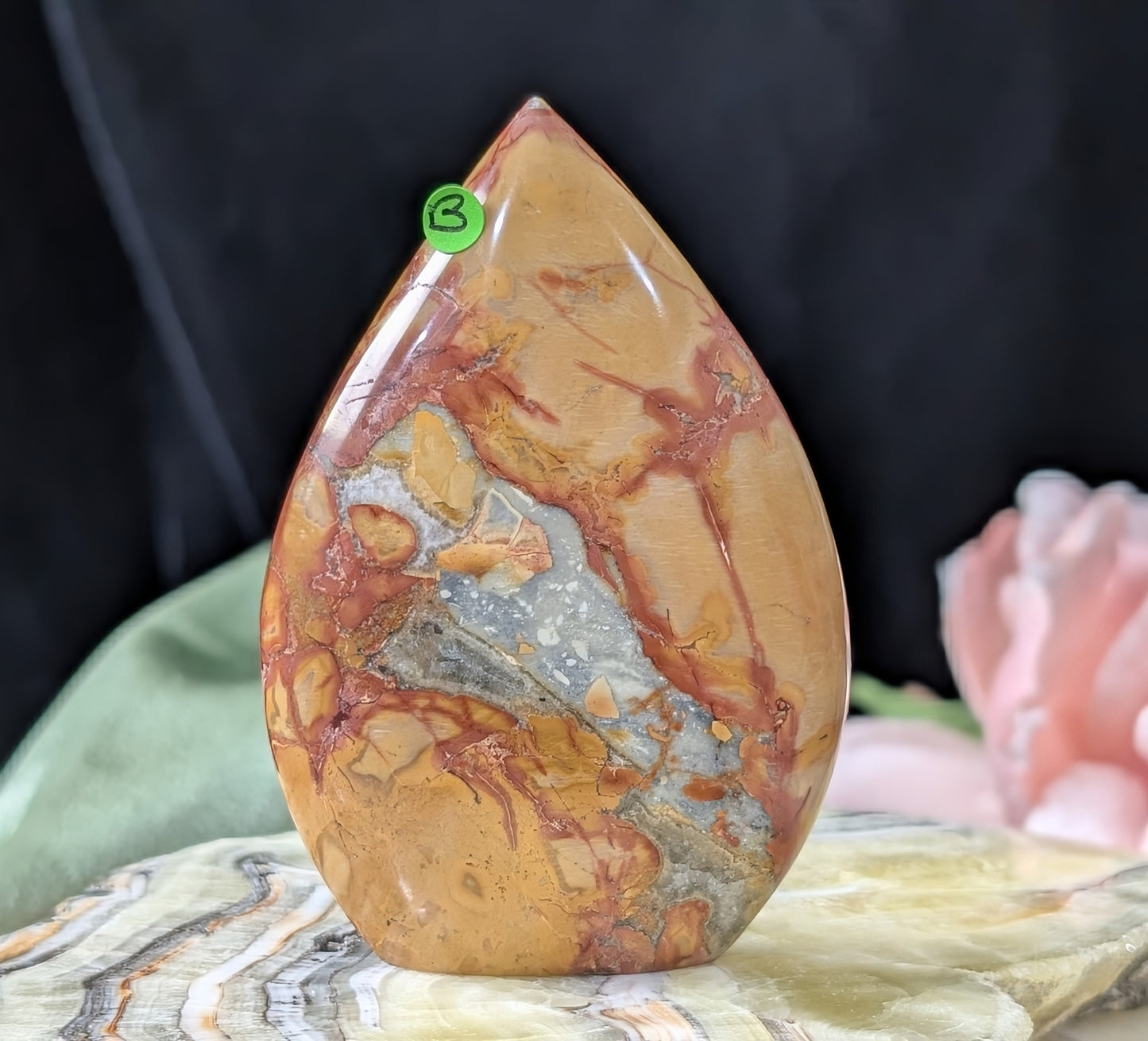 Peach Maligano Jasper Flame