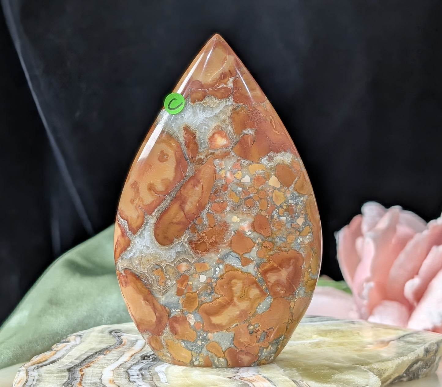 Peach Maligano Jasper Flame