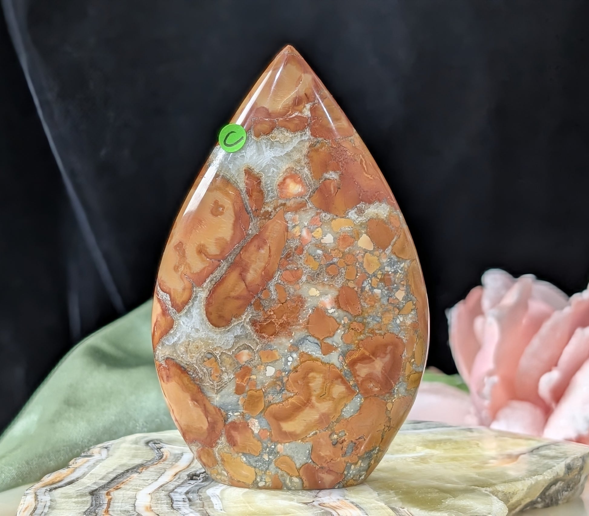 Peach Maligano Jasper Flame