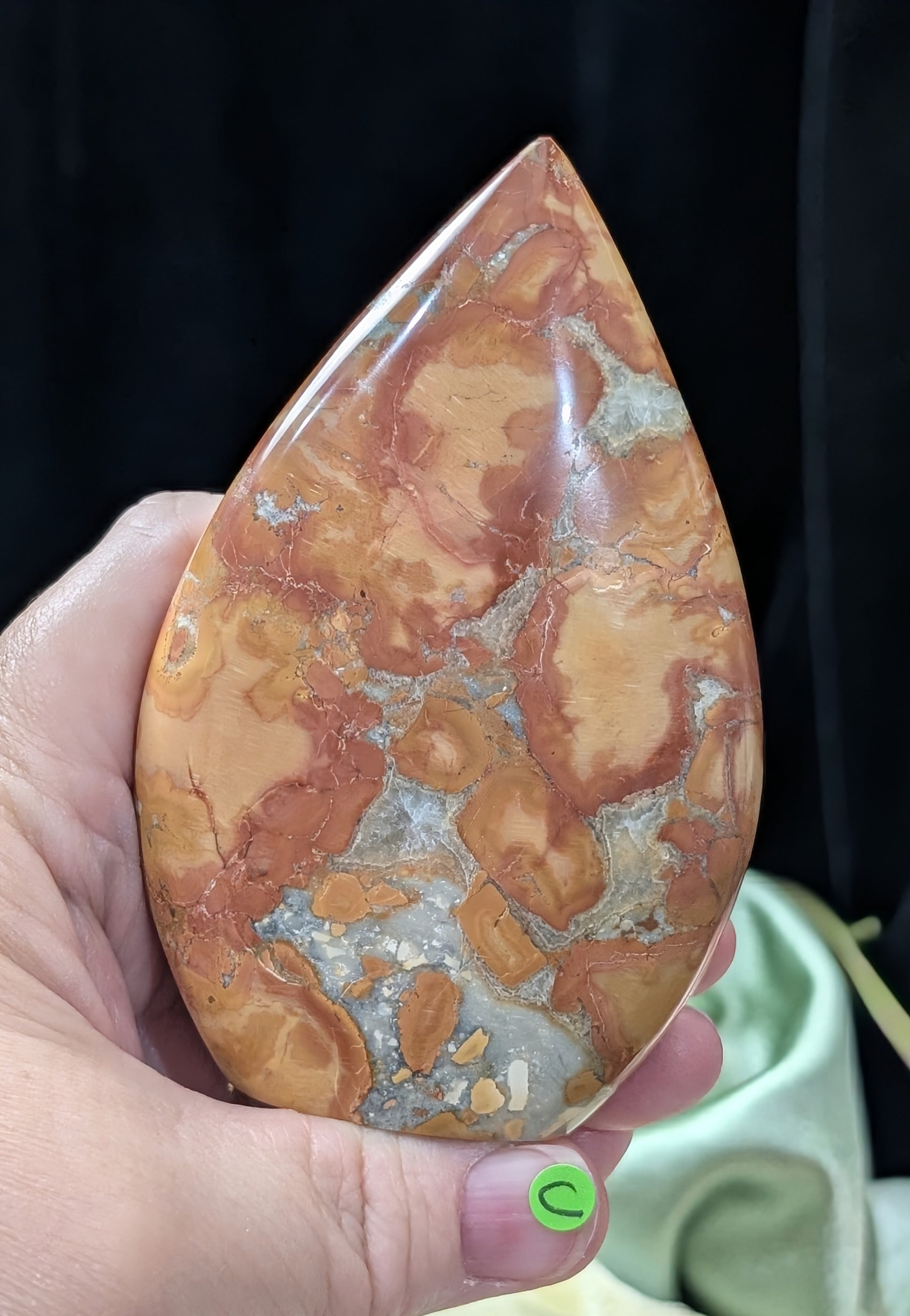 Peach Maligano Jasper Flame