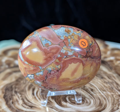 Peach Maligano Jasper Palm Stone