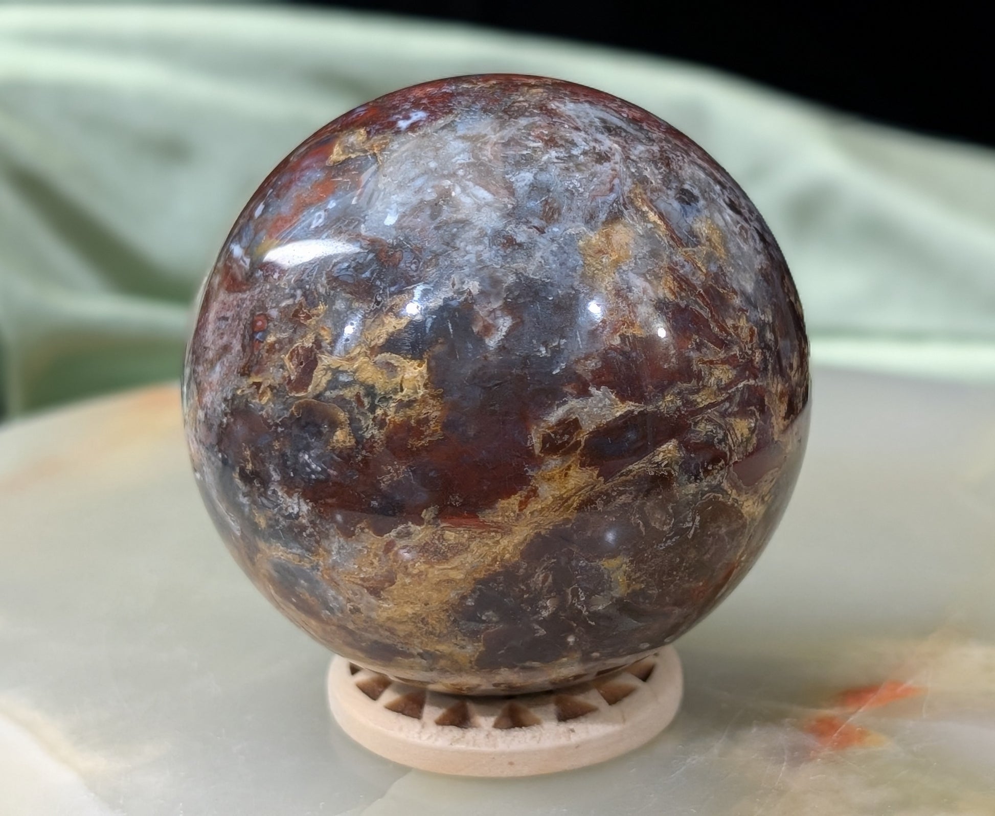 Petrified Wood Sphere
