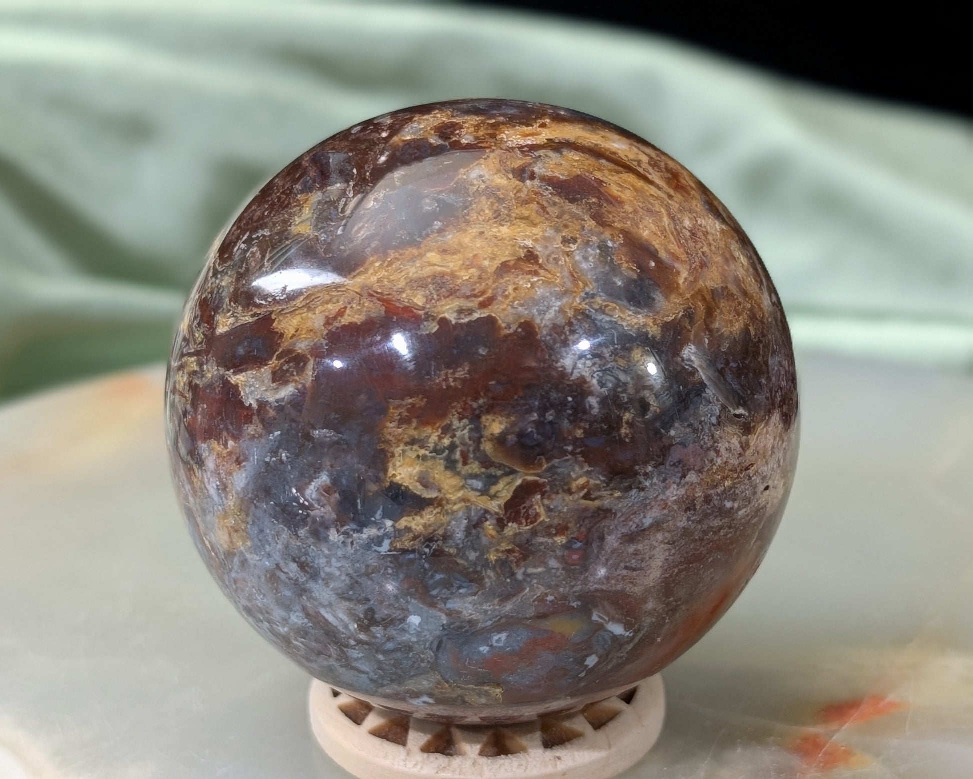 Petrified Wood Sphere