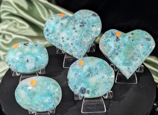 Phoenix Stone Hearts and Palm Stones