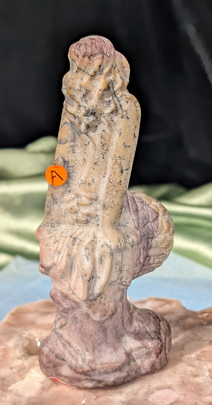 Picture Stone Mermaid Figurine