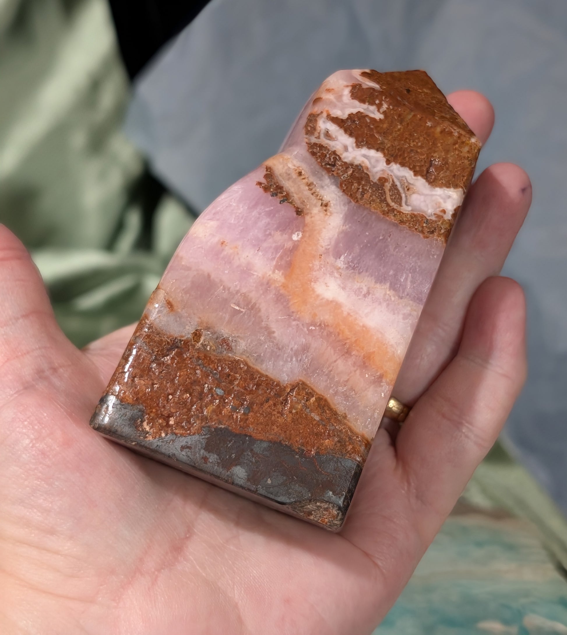 Pink Aragonite Freeform