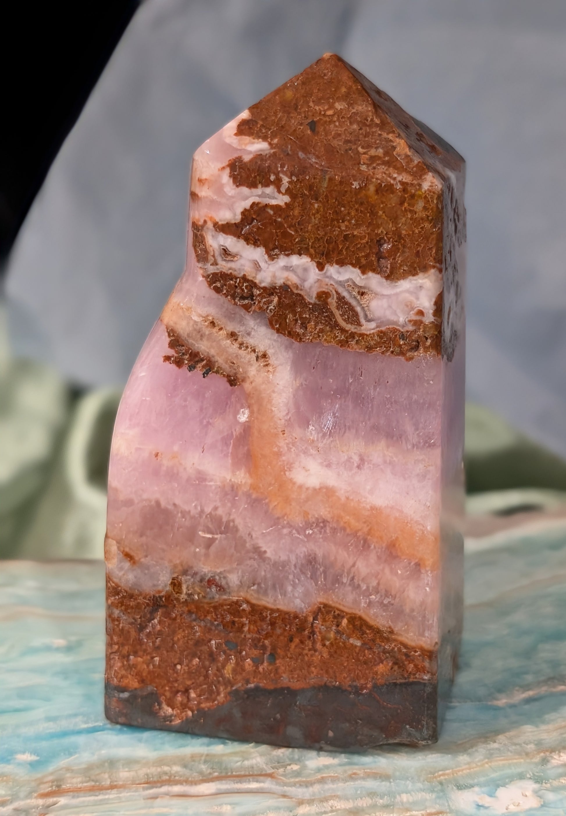 Pink Aragonite Freeform