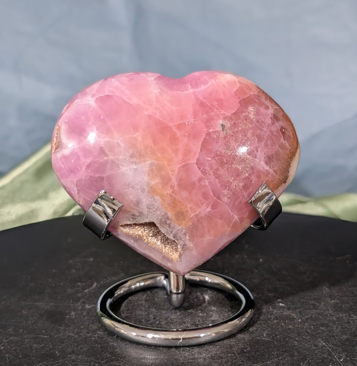 AAA Quality Pink Aragonite Heart