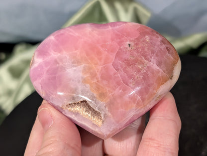 AAA Quality Pink Aragonite Heart