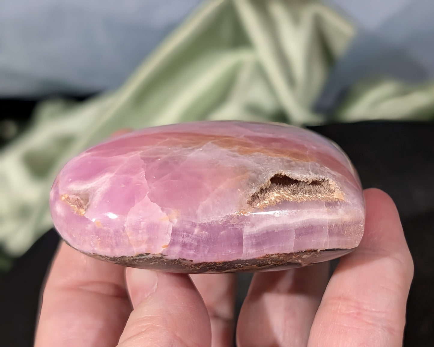 AAA Quality Pink Aragonite Heart