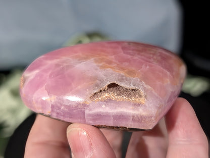 AAA Quality Pink Aragonite Heart