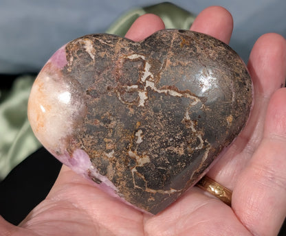 AAA Quality Pink Aragonite Heart