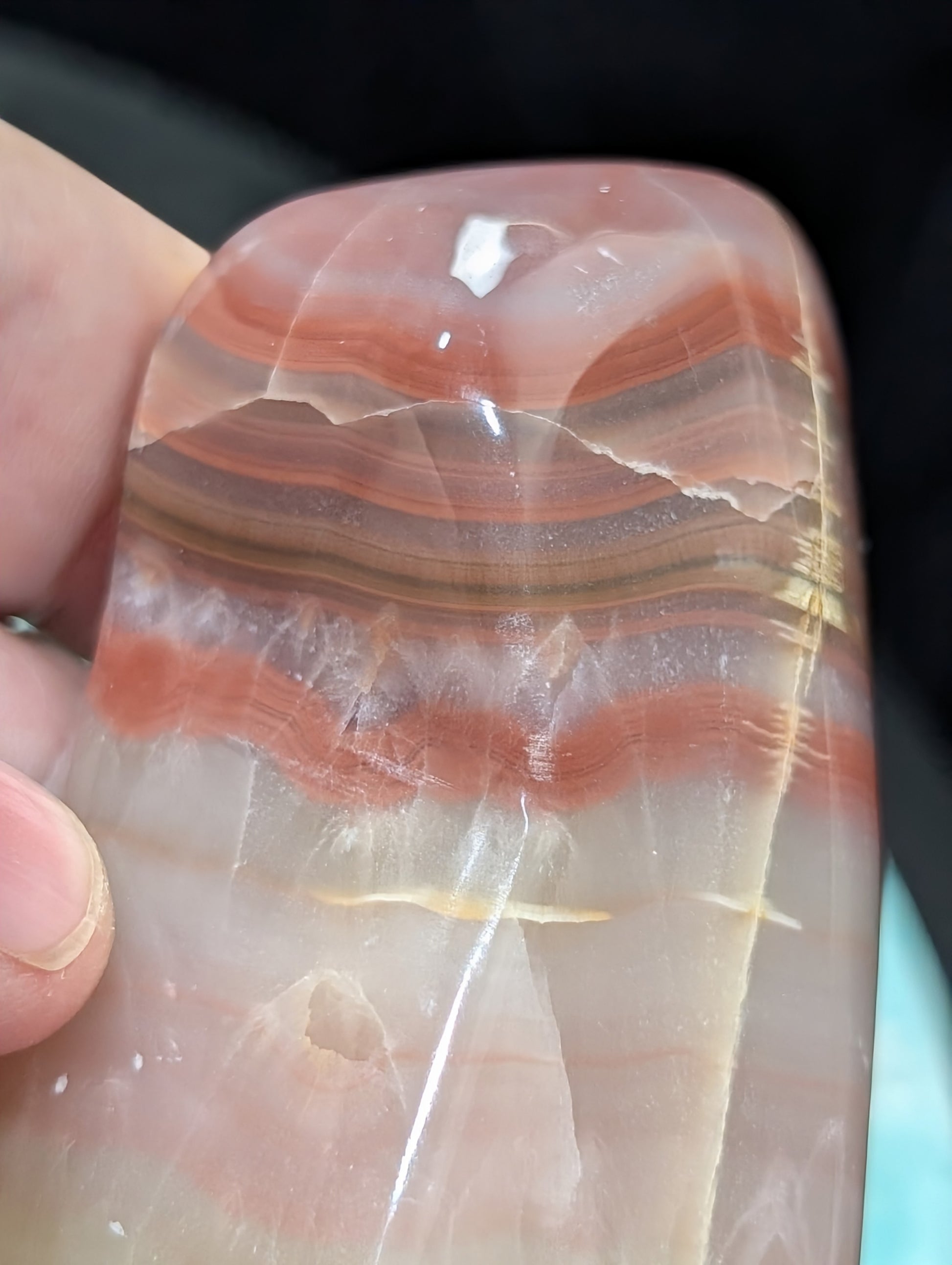 Pink Banded Calcite Freeform